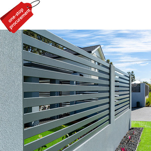 Powder coated pool industrial metal horizontal aluminum alloy fence slat for outdoor