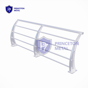 Outdoor industrial decorative aluminum deck bridge railing porch Balcony stair design pipe handrail