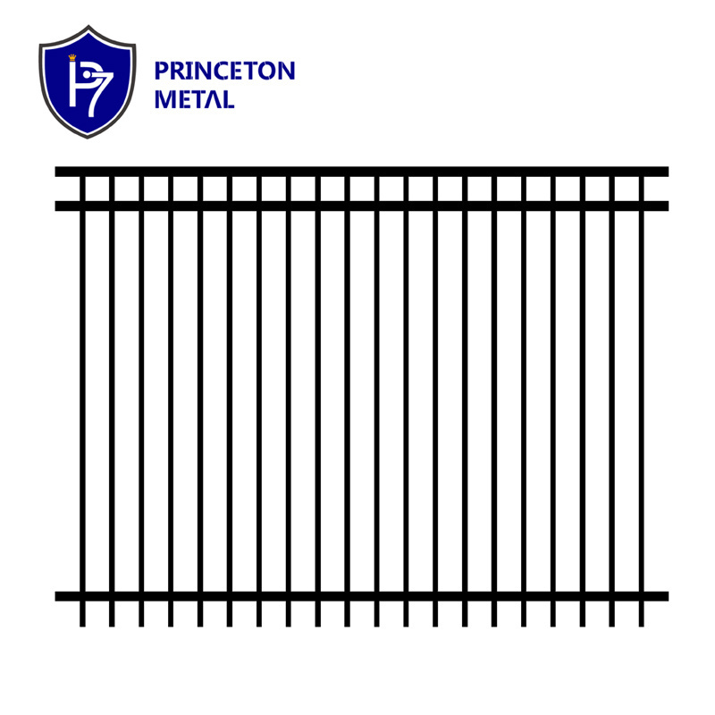 China manufacturer Projects design metal security garden fencing tubular aluminium raking fence