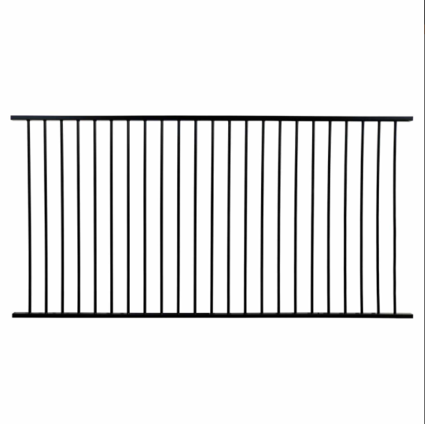 Wholesale 3D Model Aluminum Pool Safety Fence Powder Coated Metal Frame UV Waterproof Steel Trellis Posts Security Gate