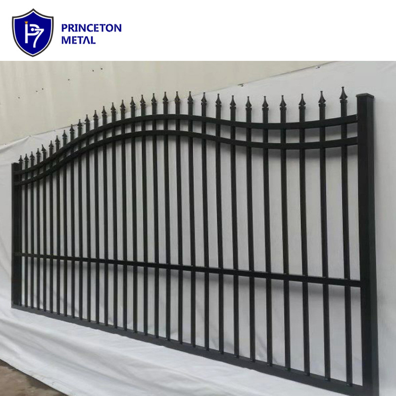 factory price  powder coating black aluminum fence  gate designs