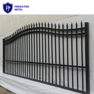 factory price  powder coating black aluminum fence  gate designs