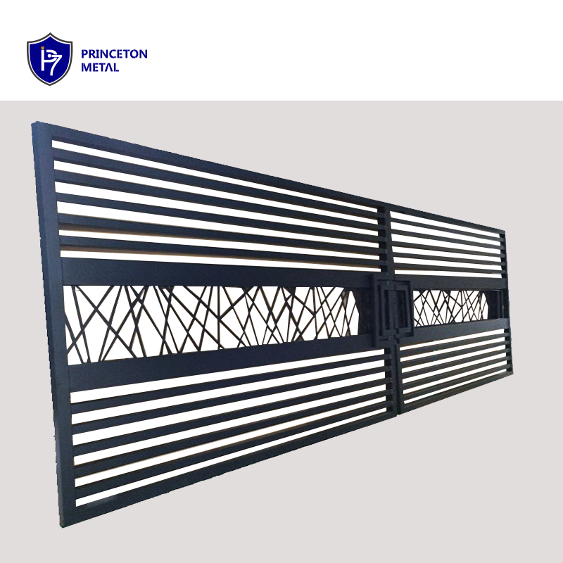 modern new material automatic aluminium swing sliding gates driveway gate