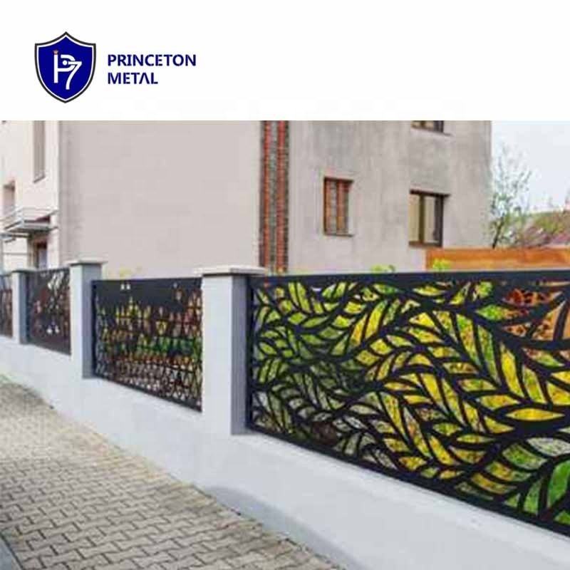 Princeton newly  designs garden metal laser cut screen wall trellis fencing privacy aluminum fence panels