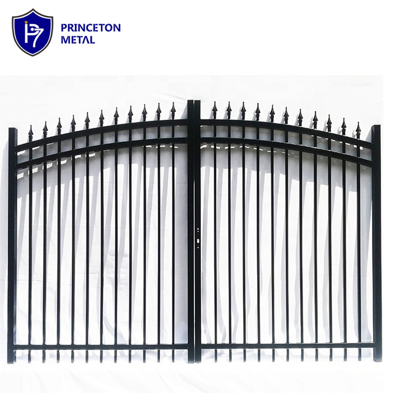 factory price  powder coating black aluminum fence  gate designs