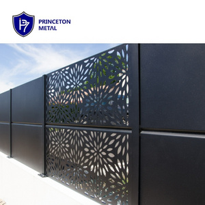 Princeton newly  designs garden metal laser cut screen wall trellis fencing privacy aluminum fence panels