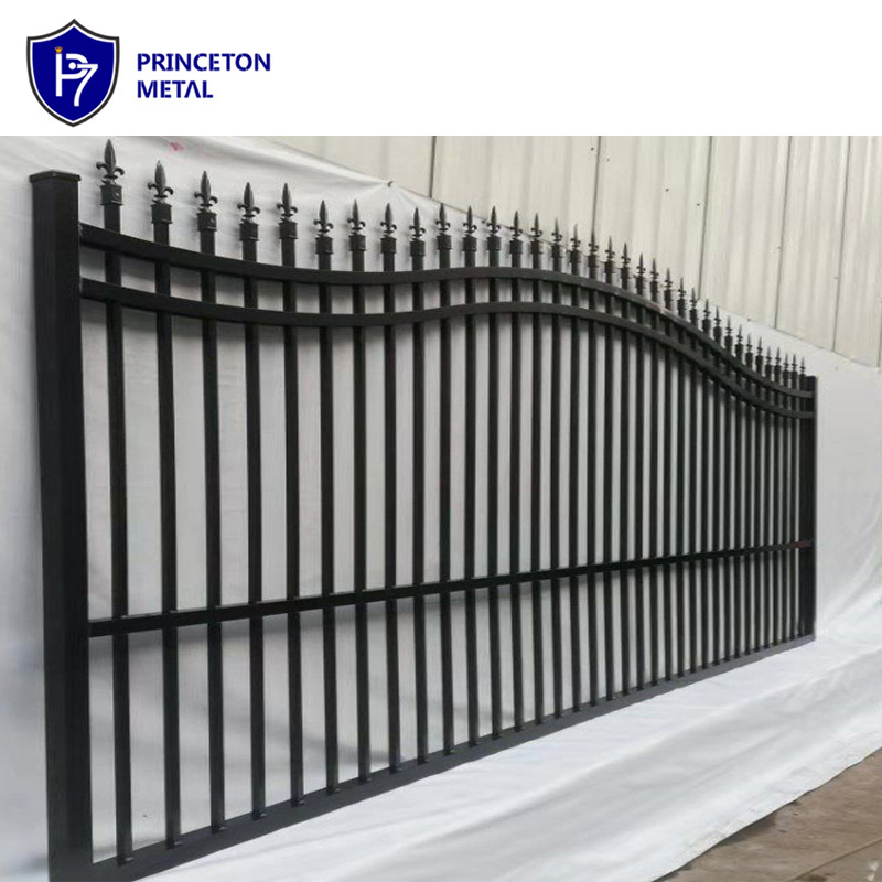 factory price  powder coating black aluminum fence  gate designs