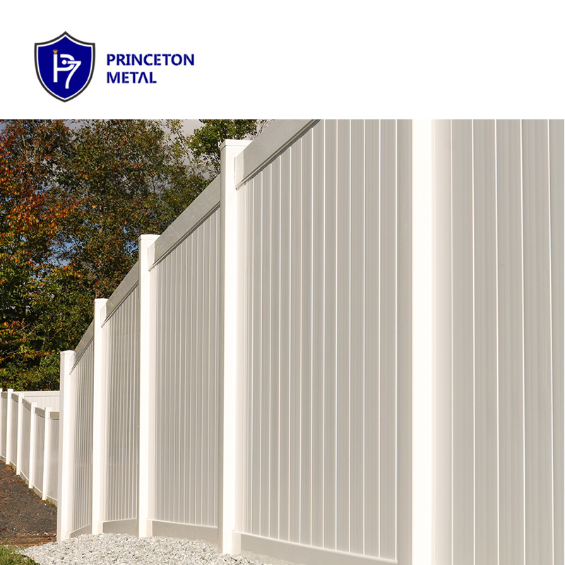 Princeton Outdoor Privacy and Security  6 ft. H x 8 ft. W  White Vinyl  Fence panel/Cheap Privacy Fence/ PVC Fencing