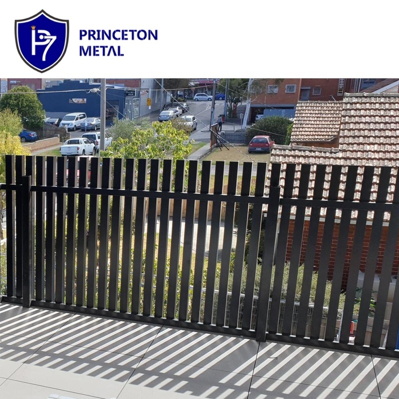 Classical Aluminum Garden Outdoor Picket Fence with Vertical Panels Trellis & Gates