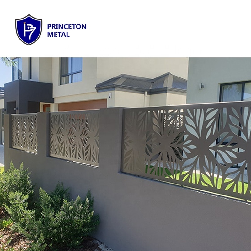 Princeton newly  designs garden metal laser cut screen wall trellis fencing privacy aluminum fence panels