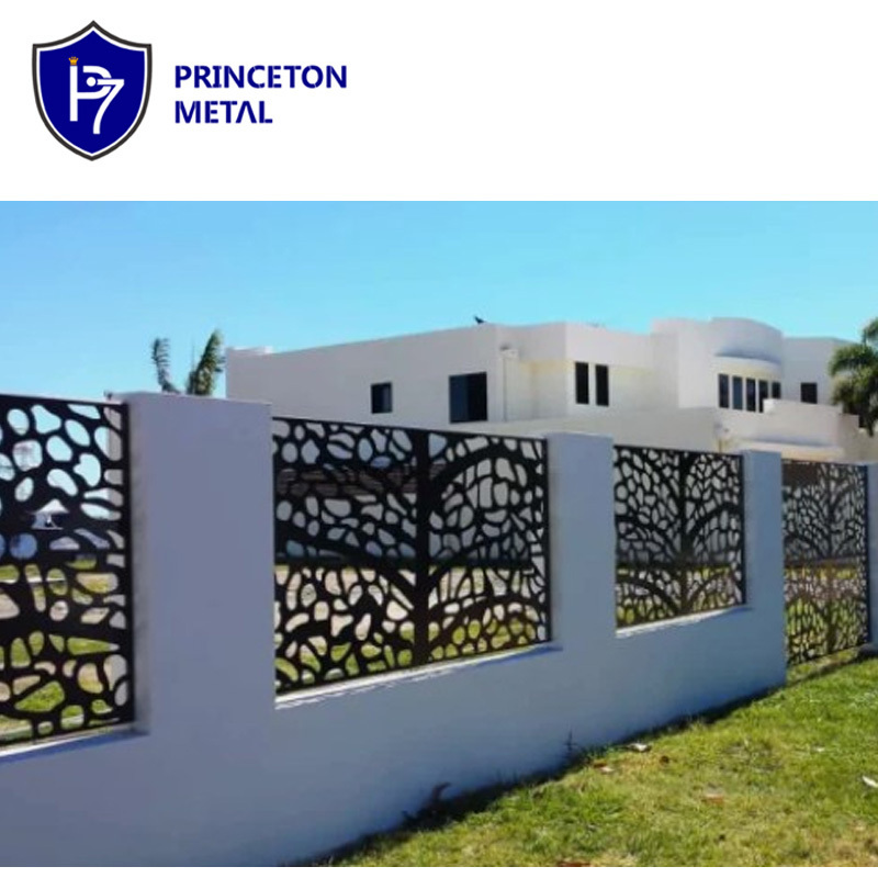 Princeton newly  designs garden metal laser cut screen wall trellis fencing privacy aluminum fence panels