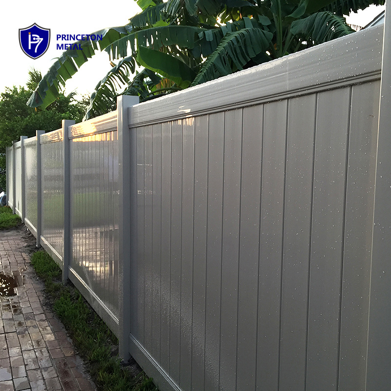 Princeton whole privacy PVC fence home garden fence panels  vinyl pvc fence