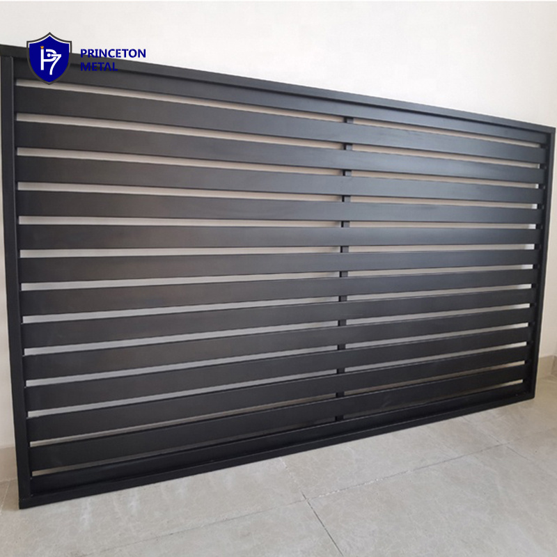 PRINCETON METAL Easy to assemble hot sale powder coated aluminum slat DIY fence panels