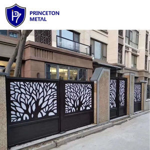 Laser cut decorative privacy aluminum  panels designs for fence  screen