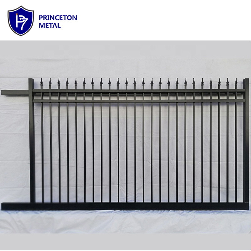 factory price  powder coating black aluminum fence  gate designs