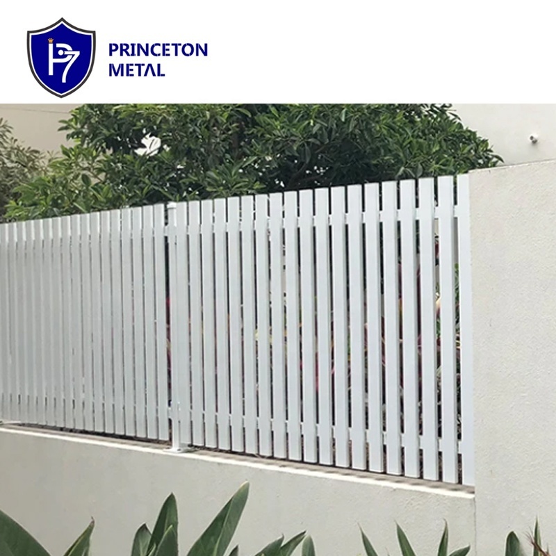 Princeton metal customized manufacture outdoor aluminum vertical slat fence and gate