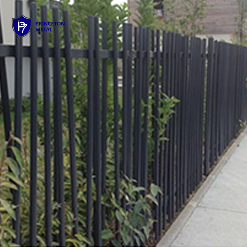 Garden fence decoration metal  black aluminum  fence tubular for houses designs