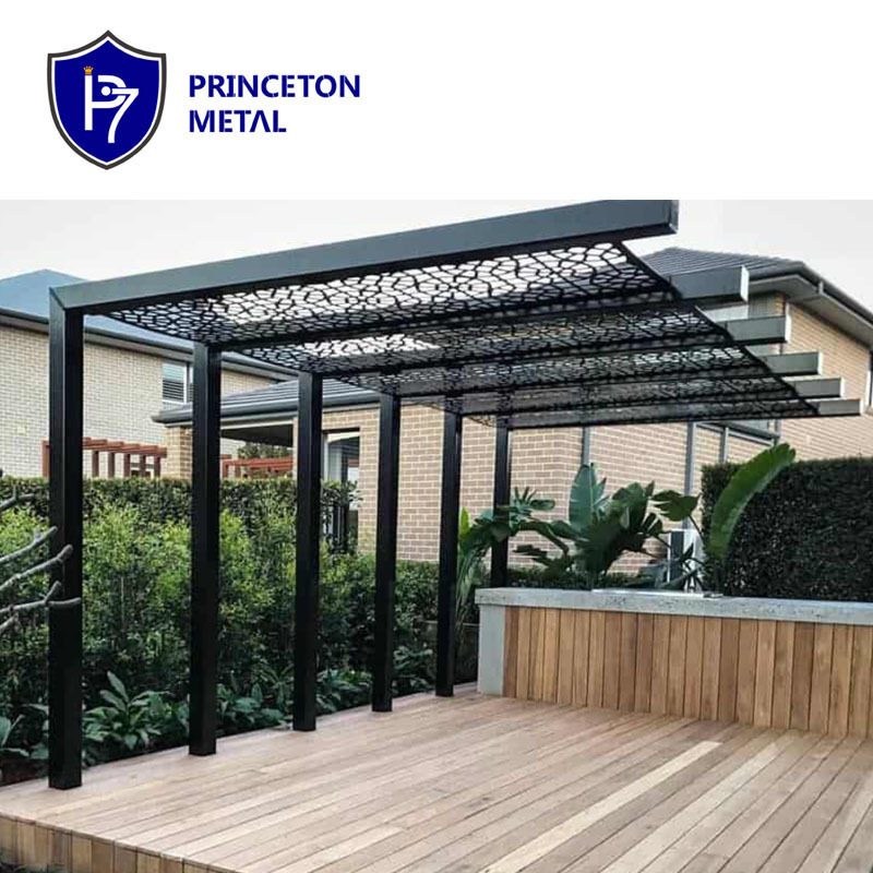 Powder coating Customized DIY Modern Design Garden gazebo motorized Louver Aluminum Pergola