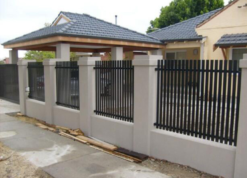 Aluminum vertical picket 3d fence decorative fencing