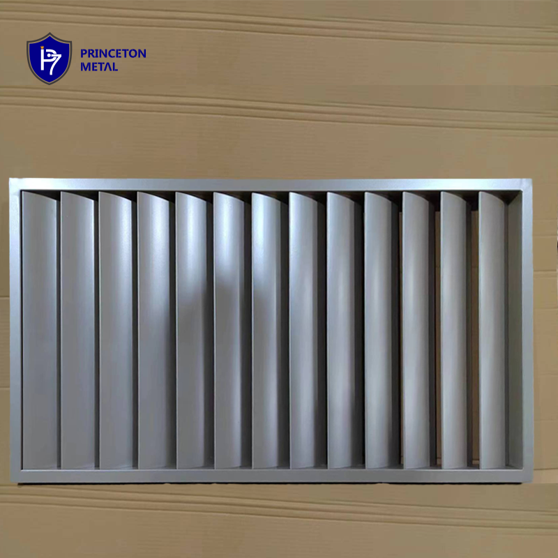 Custom metal privacy garden fence panels aluminum slat fence and gates louvered