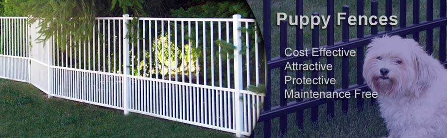 Metal outdoor no rust commercial picket tubular fencing 4 Feet Flat Top Aluminum Black dog Privacy Pet Fence PUPPY FENCE