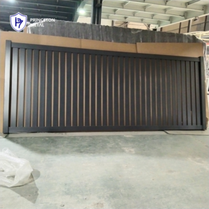 Princeton metal customized manufacture outdoor aluminum vertical slat fence and gate