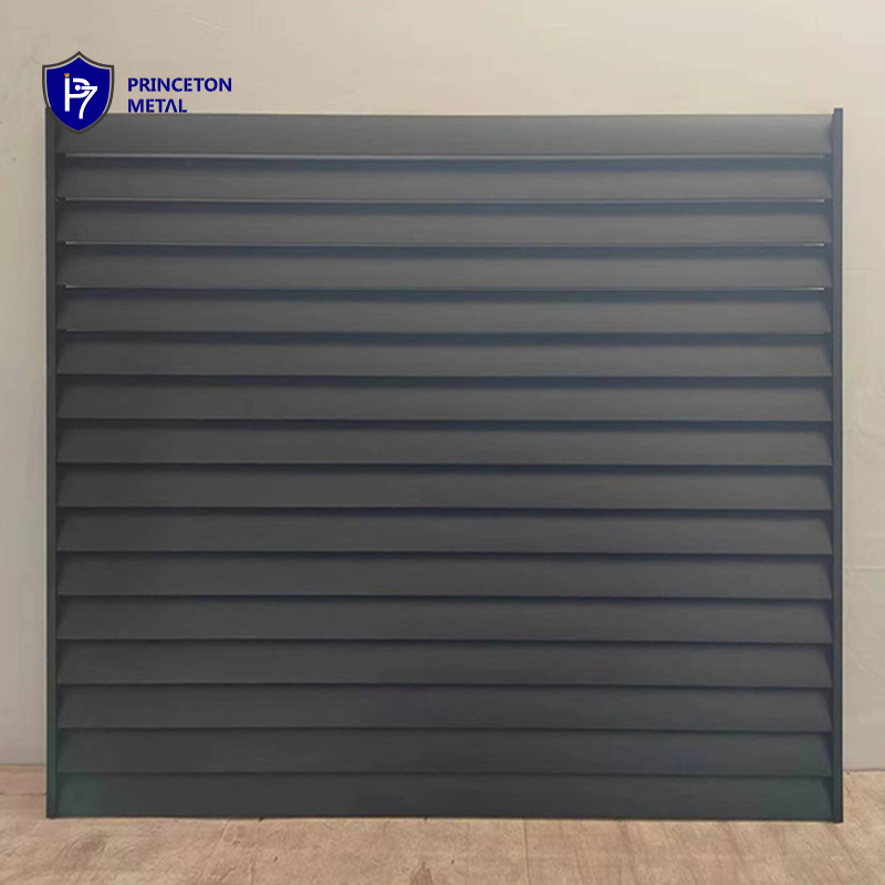 Privacy decorative outdoor  garden waterproof powder coating horizontal aluminum panel fence