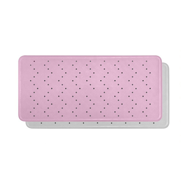 Private Label Perfect Non Slip Natural Rubber Bath Mats Shower Washable Pink 2022 Hot Sale Mat For Bathroom