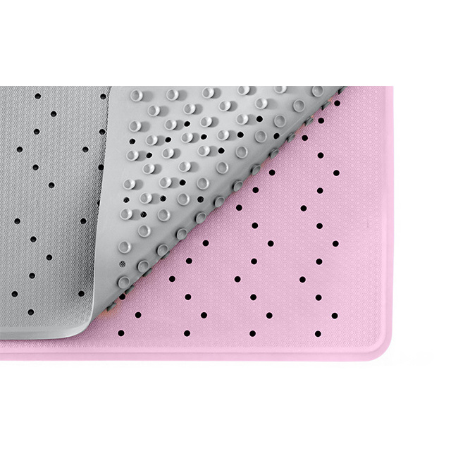 Private Label Perfect Non Slip Natural Rubber Bath Mats Shower Washable Pink 2022 Hot Sale Mat For Bathroom