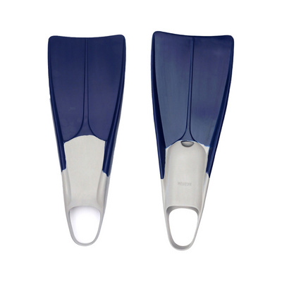 High Quality Best Selling Natural Rubber Swimming Snorkeling Flippers Dark Blue Allows Reach Greater Depths And Dive Underwater