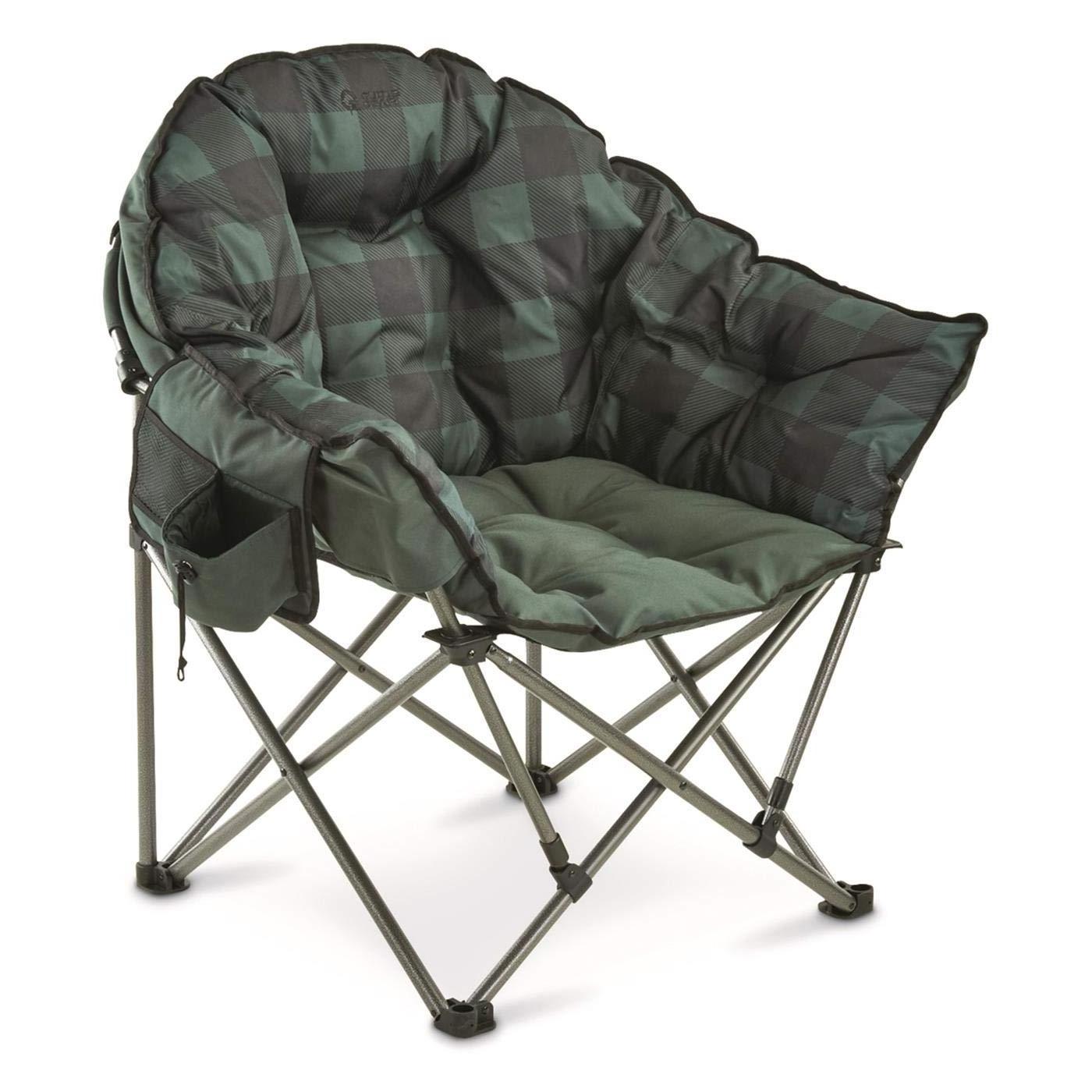 Luxury Outdoor Oversize Lightweight Folding Half Round Moon Leisure Sofa Camping Chair