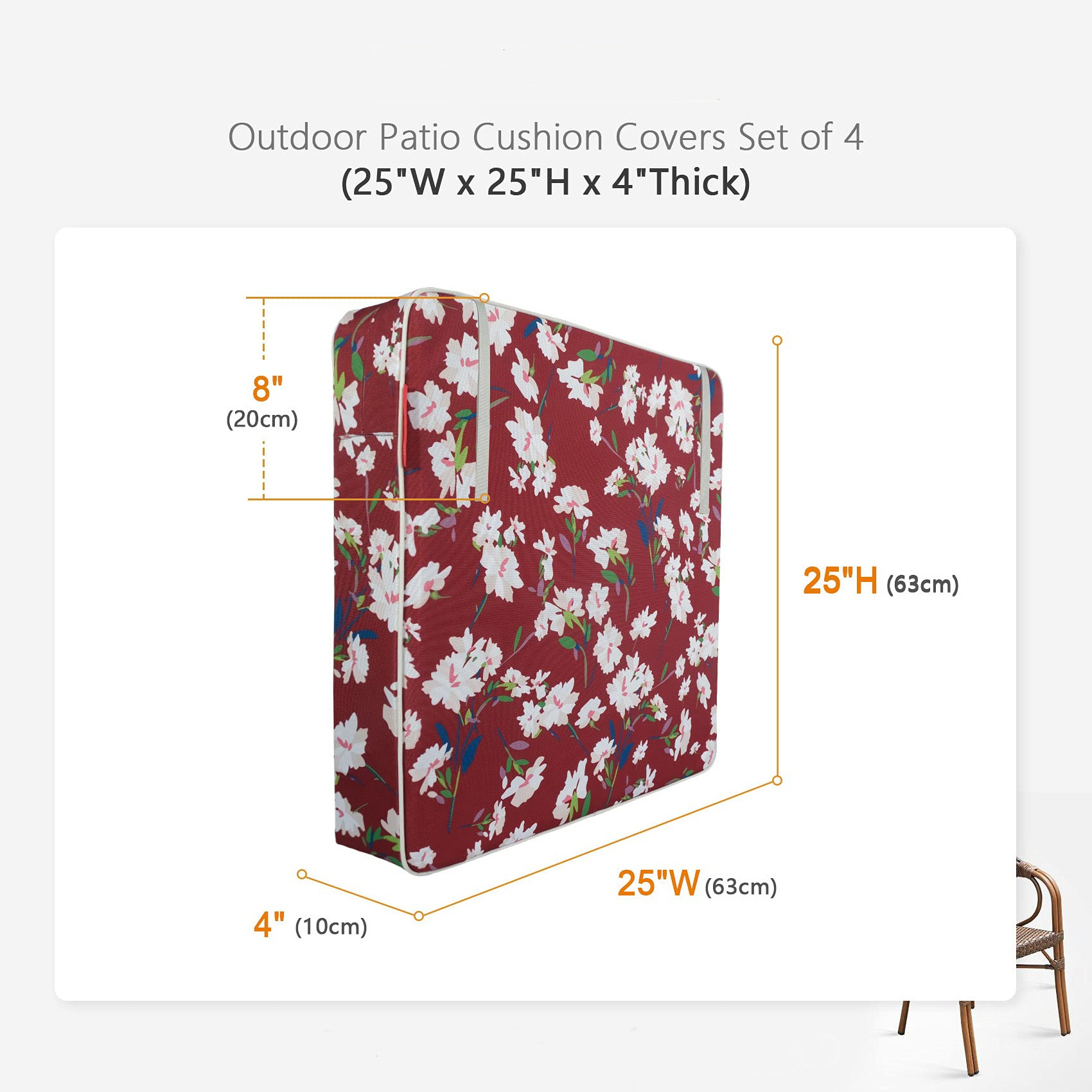 Factory Price Patio Furniture Cover Custom Size Outdoor Patio Furniture Cushion Replacement Covers