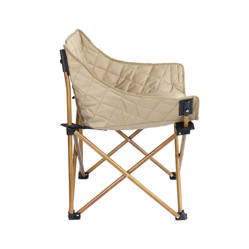 Custom Logo 600D Moon Chair Lightweight Folding Camping Chair High Quality Beach Chair