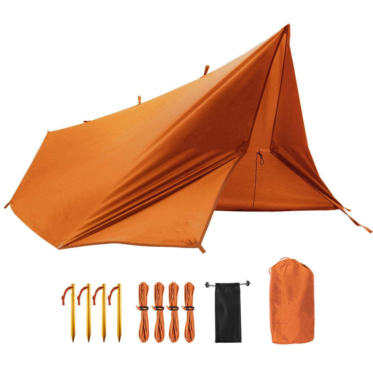 Custom Fly Tent Tarp Ultralight Canopy Survival Outdoor Camping Tent Waterproof Fly Tarp Hammock Rain Portable Sun Shelter Tent