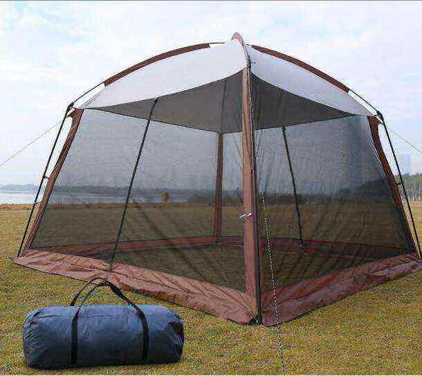 4-6 Person Reinforced Screen House Room Mesh Net Wall Canopy Tent Camping Tent Screen Shelter Gazebos for Patios Outdoor Camping