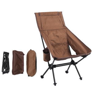 Manufacturer 600D Heavy Duty Light Moon Camping Chair Folding Moon Chair Portable Lightweight Picnic Fishing Outdoor Chair