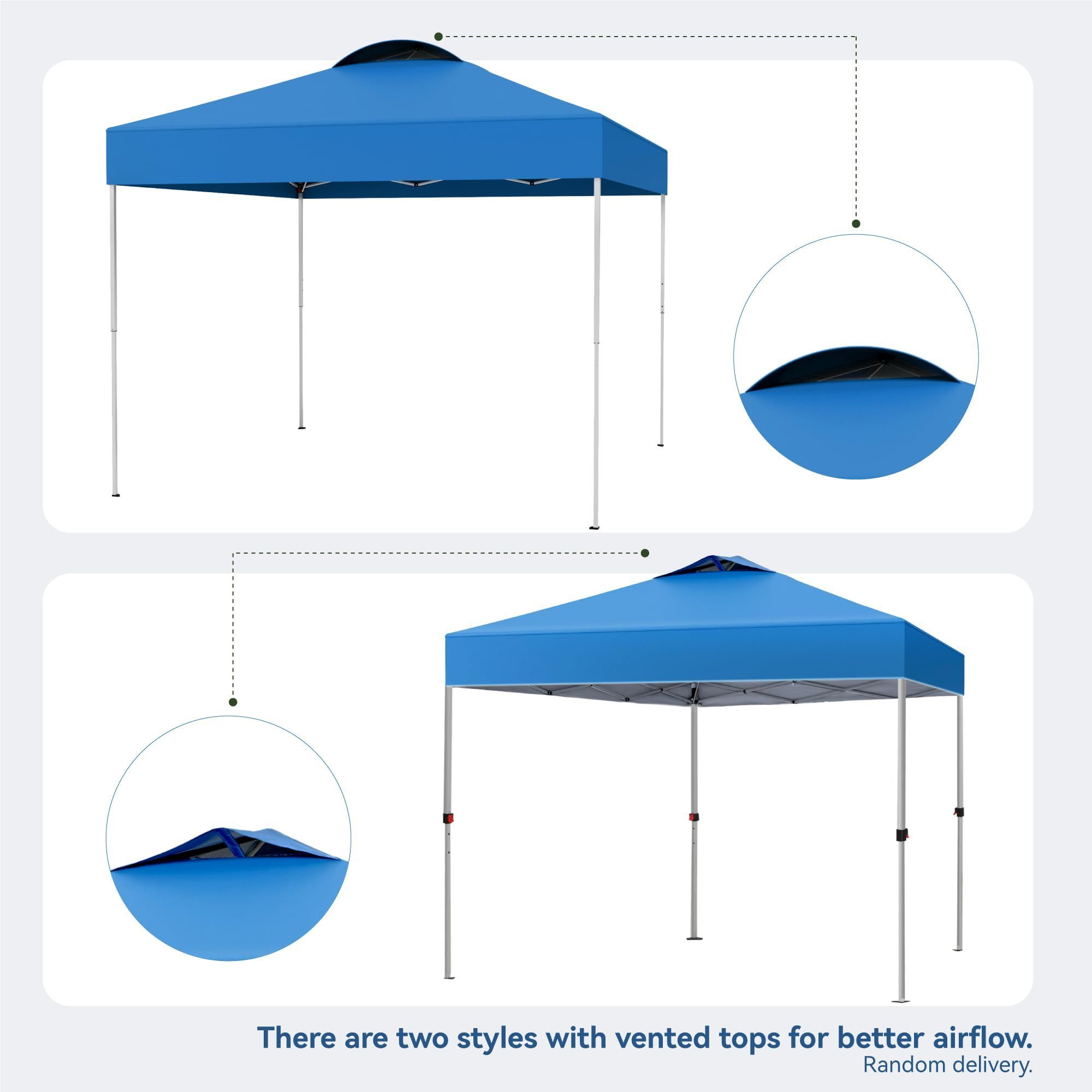 Outdoor Pop up Canopy 10'x10' Tent Camping Sun Shelter-Series Party Tent Waterproof  Gazebo Tent