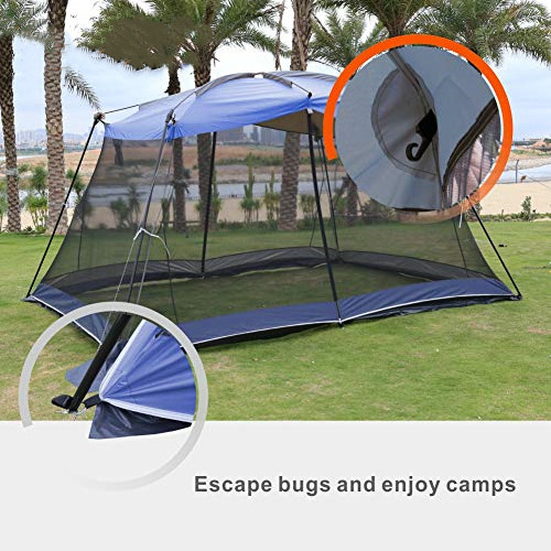 6-8 Person Gazebo Tent Camping Outdoor Beach Screen House