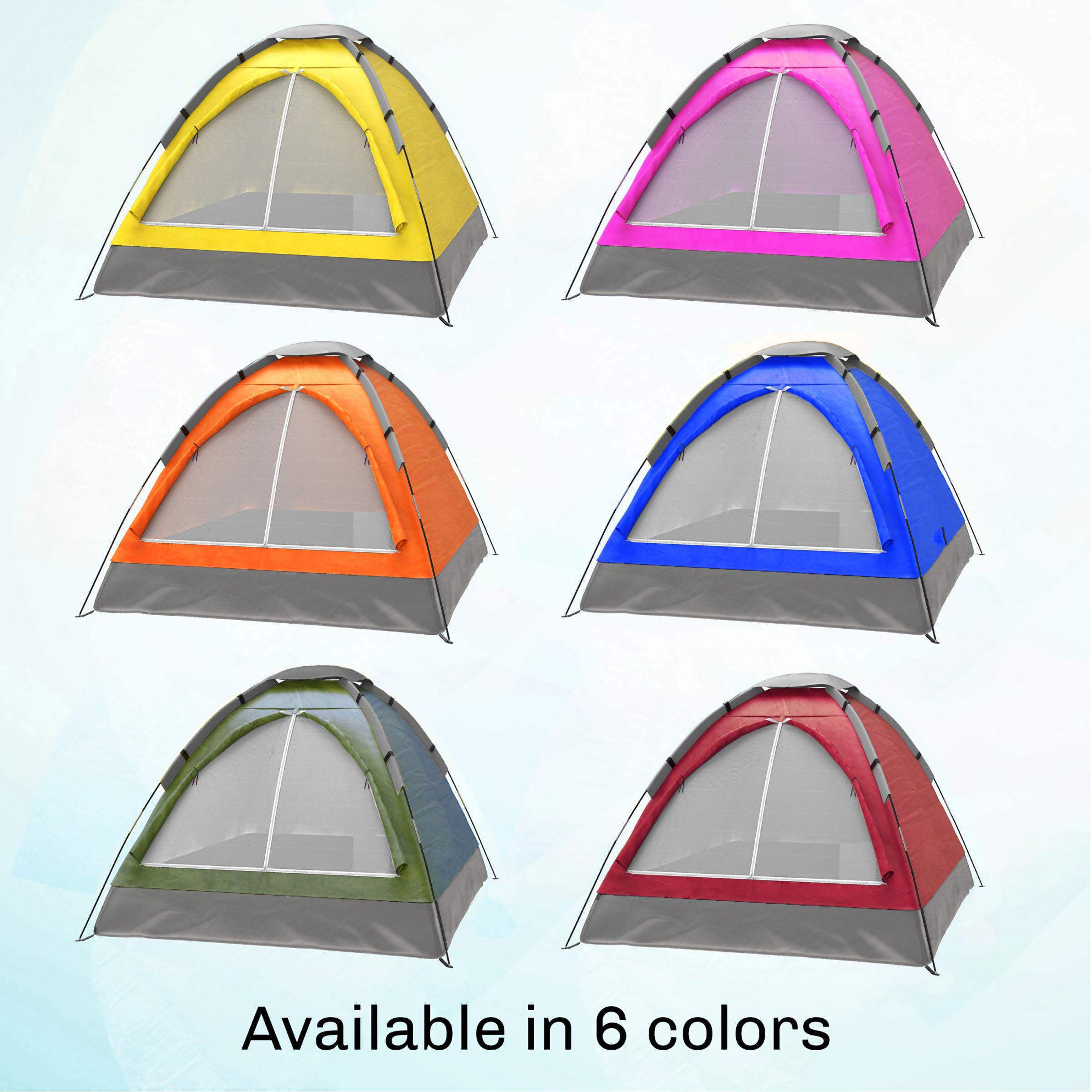 Custom Logo Lightweight Camp Tent 2 Person Anti-Mosquito Mesh Camping Tent Portable Outdoor Tent