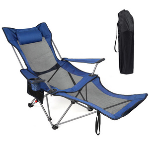 New Design Adjustment Outdoor Camping Folding Chair Lightweight Chair With Cup Holder And Carry Bag For Beach Fishing Picnic