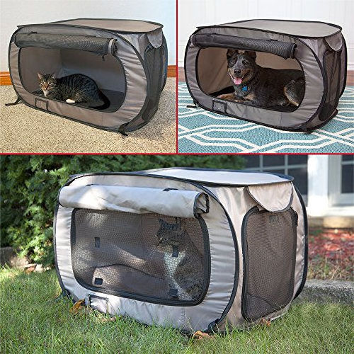 Factory Custom Logo Foldable Pop Up Pet Tent Portable High Quality Dog Kennel Pet Tent