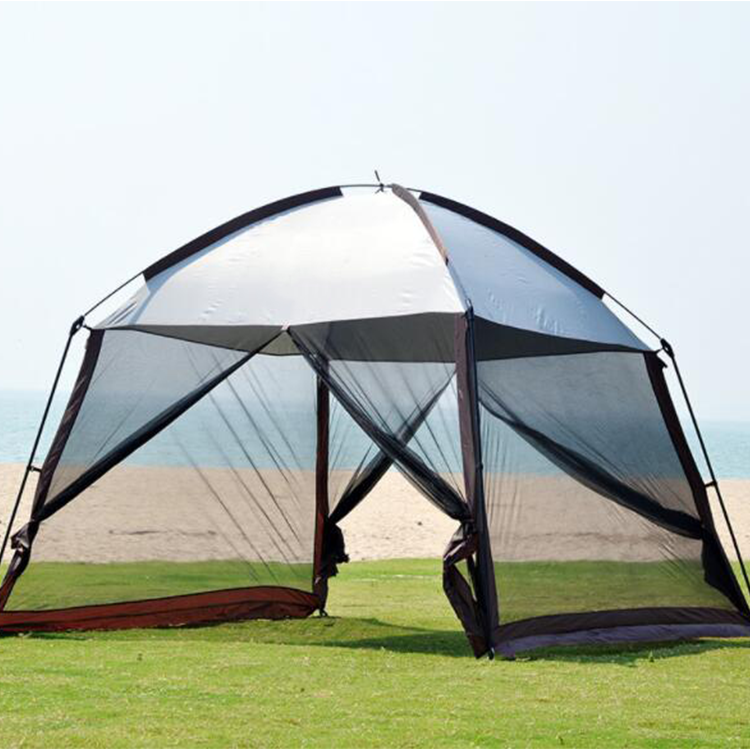 4-6 Person Reinforced Screen House Room Mesh Net Wall Canopy Tent Camping Tent Screen Shelter Gazebos for Patios Outdoor Camping