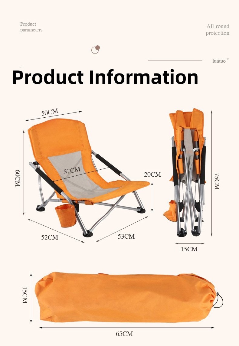 Hot Sale Outdoor Portable Folding Fishing Chair Lightweight Beach Chair For Camping Drawing Portable Picnic Chair