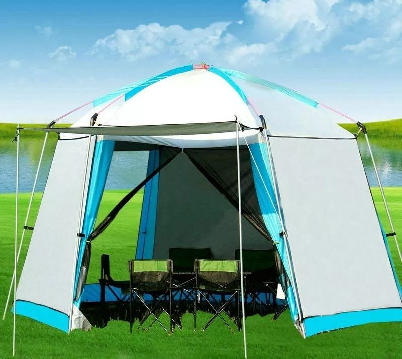 Custom Extra Large 10-12 Person Outdoor Big Camping Tent Outdoor Screen House Family Luxury Tent