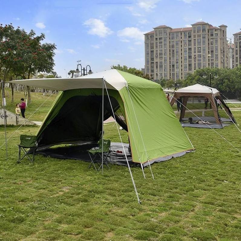 Custom Logo Double Layer Camping Tent Foldable Automatic Popup Tent High Quality Outdoor Tent