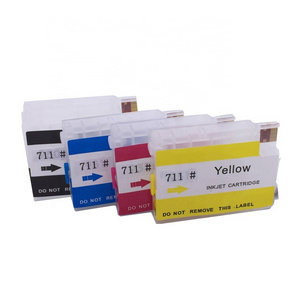 Factory Sale Refillable Ink Cartridge 711With Chip For HP Designjet T520 510 T120 T520 Printer