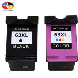 Factory price 63XL Remanufactured Black Tri-Color Ink Cartridge for HP63 for HP63xl for HP Deskjet 2131 2130 3630 4520 Printer