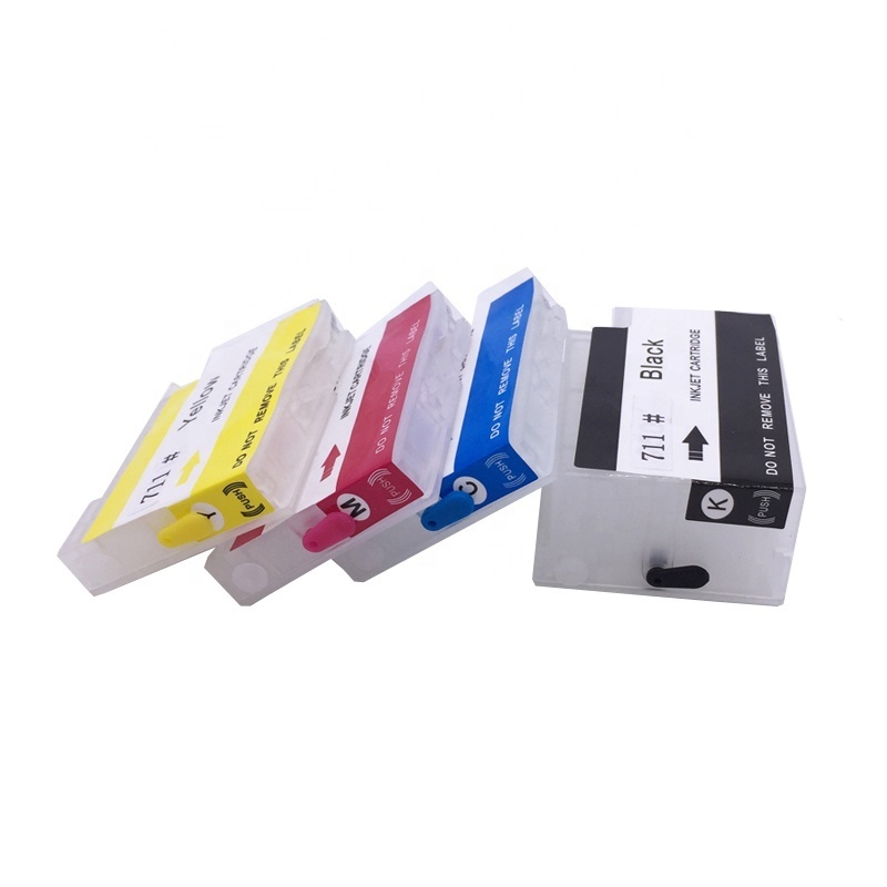 Factory Sale Refillable Ink Cartridge 711With Chip For HP Designjet T520 510 T120 T520 Printer