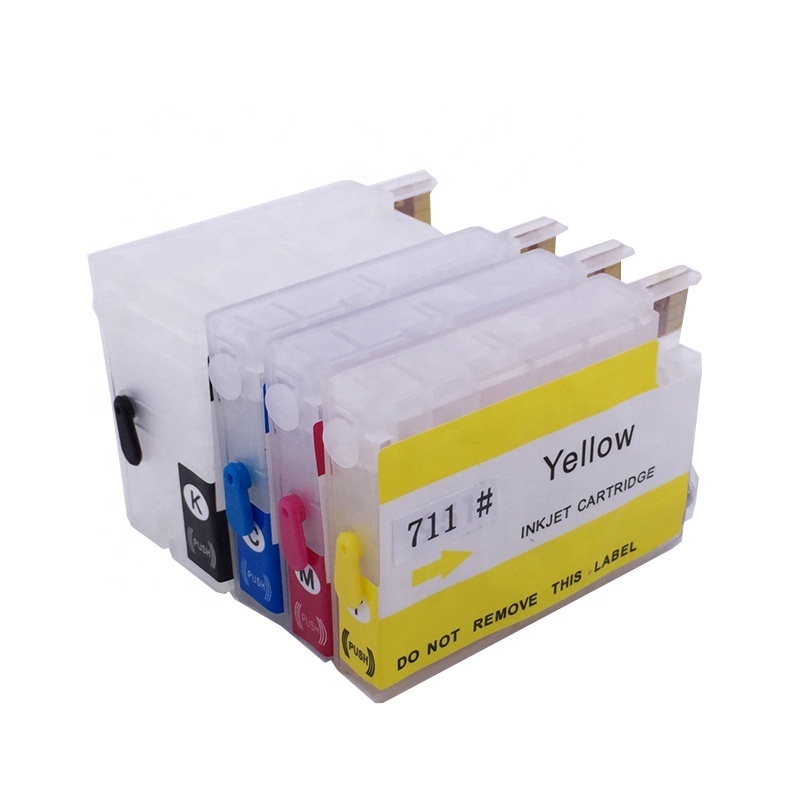 Factory Sale Refillable Ink Cartridge 711With Chip For HP Designjet T520 510 T120 T520 Printer