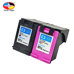 Factory price 901XL Black 901XL Tri-color  Remanufactured Color Inkjet Ink Cartridge for HP Officejet J4580 J4680 Printer